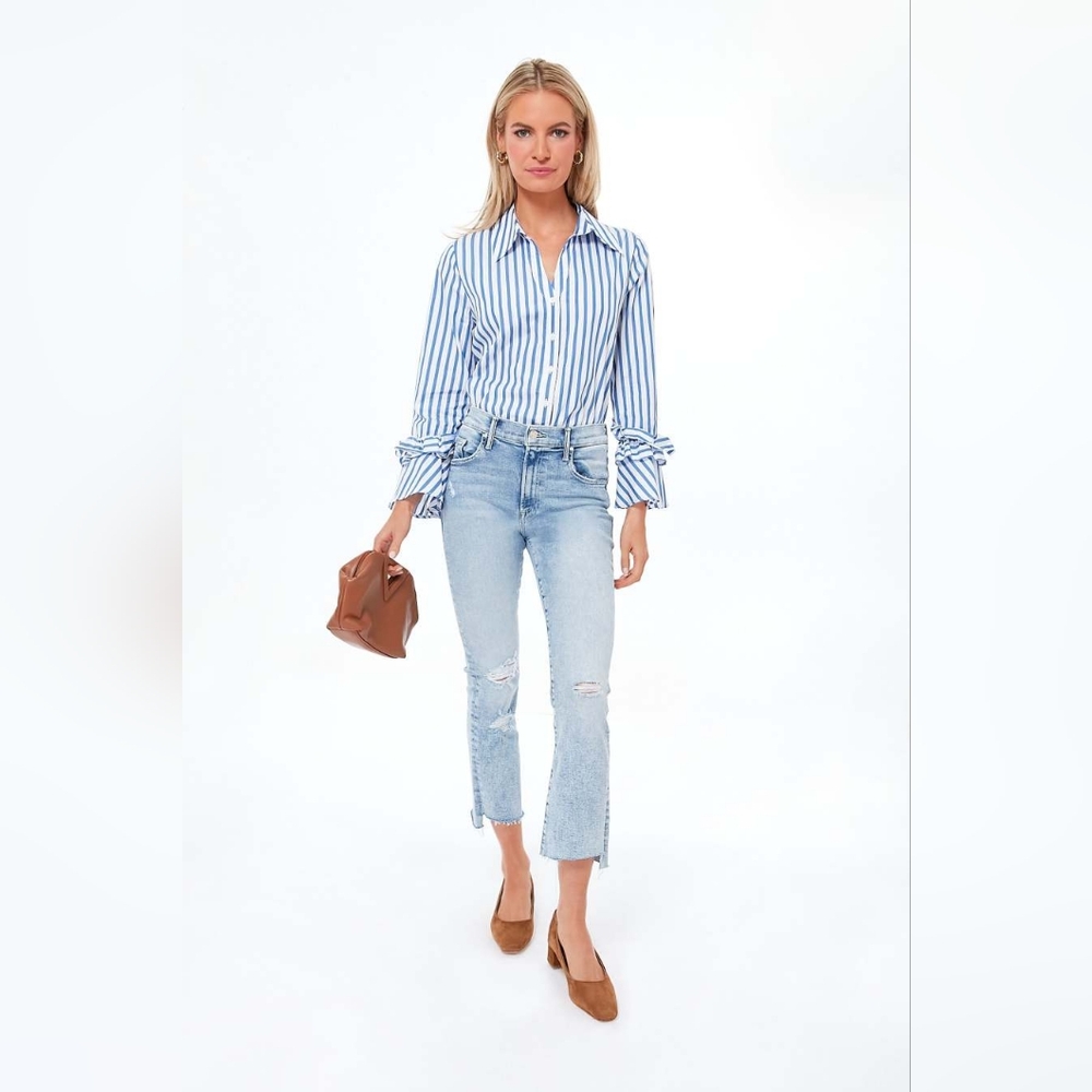Mother Love In A Boat The Insider Crop Step Fray Distressed  28